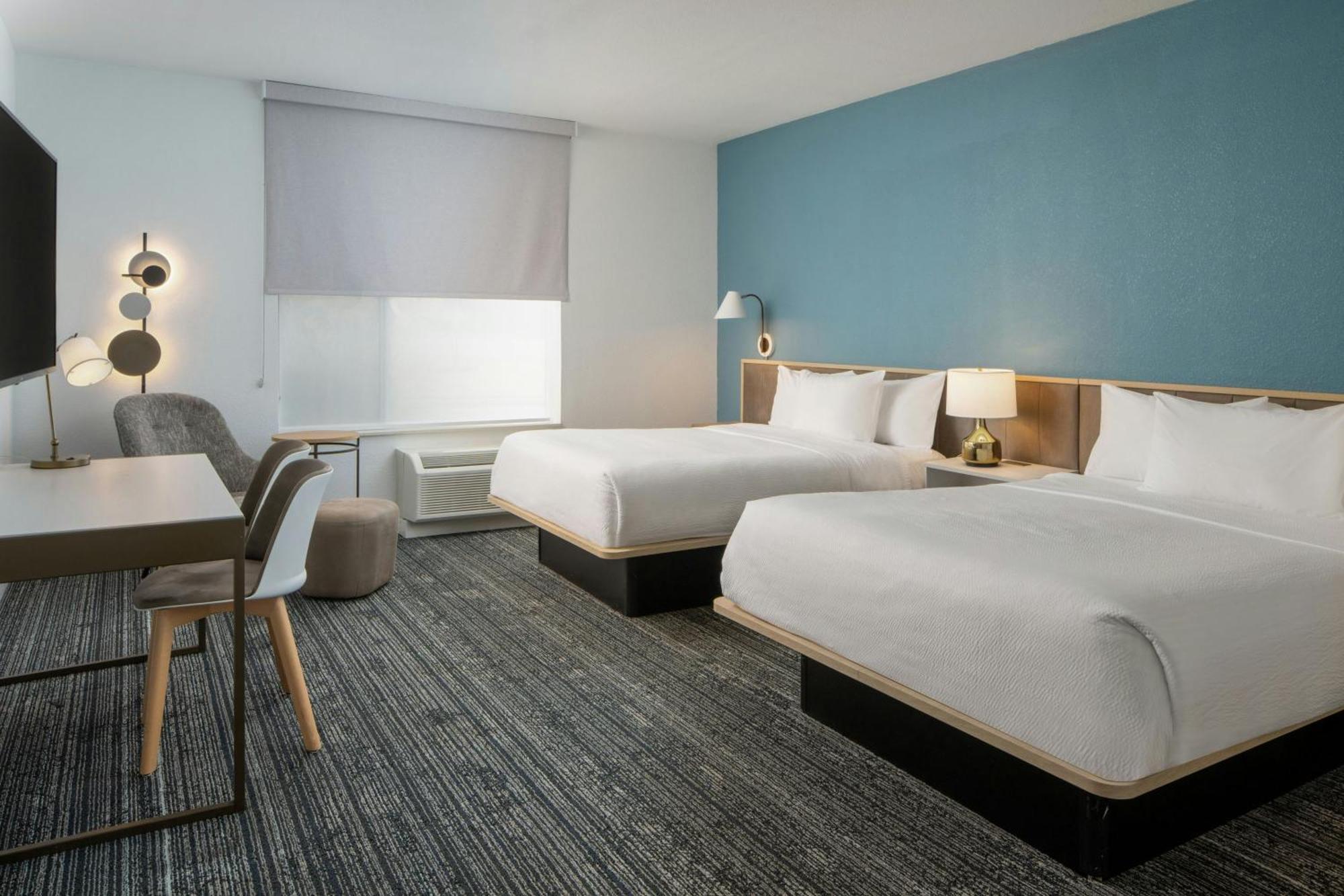 Queen Studio with Two Queen Beds and City View
